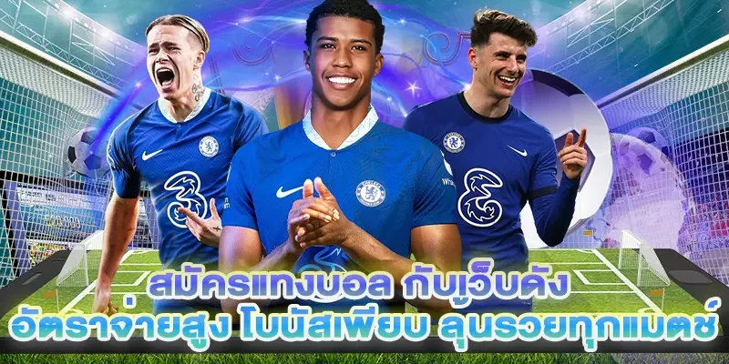 สมัครแทงบอล กับเว็บดัง อัตราจ่ายสูง โบนัสเพียบ ลุ้นรวยทุกแมตช์